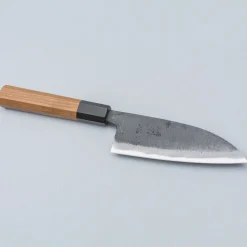Hatsukokoro Kurokaze Aogami #2 Teak Double Bevel Deba 15 cm