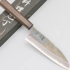 Hatsukokoro Kurosagi Aogami Super Bubinga Santoku 16.5 cm
