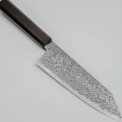 Hatsukokoro Ryuhyo Kurozome SG2 Damast Bunka 18 cm