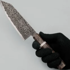 Hatsukokoro Ryuhyo Kurozome SG2 Damast Birch Bunka 18 cm