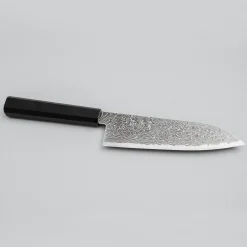 Hatsukokoro Ryuhyo Kurozome SG2 Damast Santoku 17.5 cm