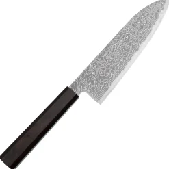 Hatsukokoro Ryuhyo Kurozome SG2 Damast Santoku 17.5 cm