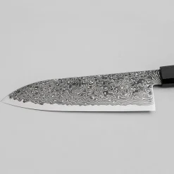 Hatsukokoro Ryuhyo Kurozome SG2 Damast Santoku 17.5 cm