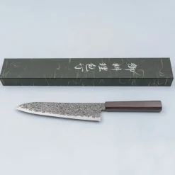 Hatsukokoro Ryuhyo Kurozome SG2 Damast Gyuto 21 cm