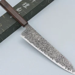 Hatsukokoro Ryuhyo Kurozome SG2 Damast Gyuto 21 cm