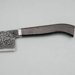 Hatsukokoro Ryuhyo Kurozome SG2 Damast Curved Ebony Santoku 17.5 cm