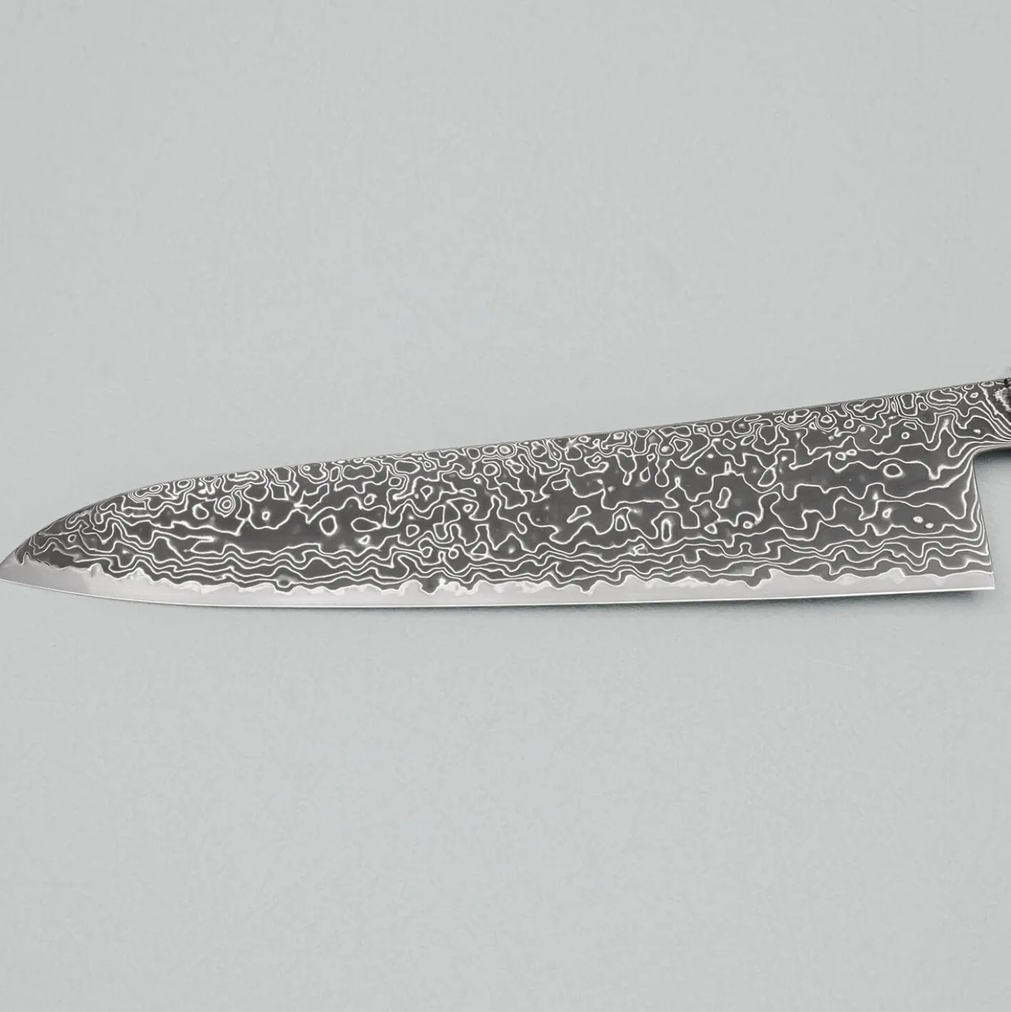 Hatsukokoro Ryuhyo Kurozome SG2 Damast Curved Ebony Gyuto 24 cm