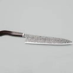 Hatsukokoro Ryuhyo Kurozome SG2 Damast Curved Ebony Gyuto 24 cm