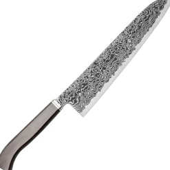 Hatsukokoro Ryuhyo Kurozome SG2 Damast Curved Ebony Gyuto 24 cm