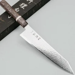 Hatsukokoro Ryuhyo SG2 Damast Birch Kiritsuke Gyuto 21 cm