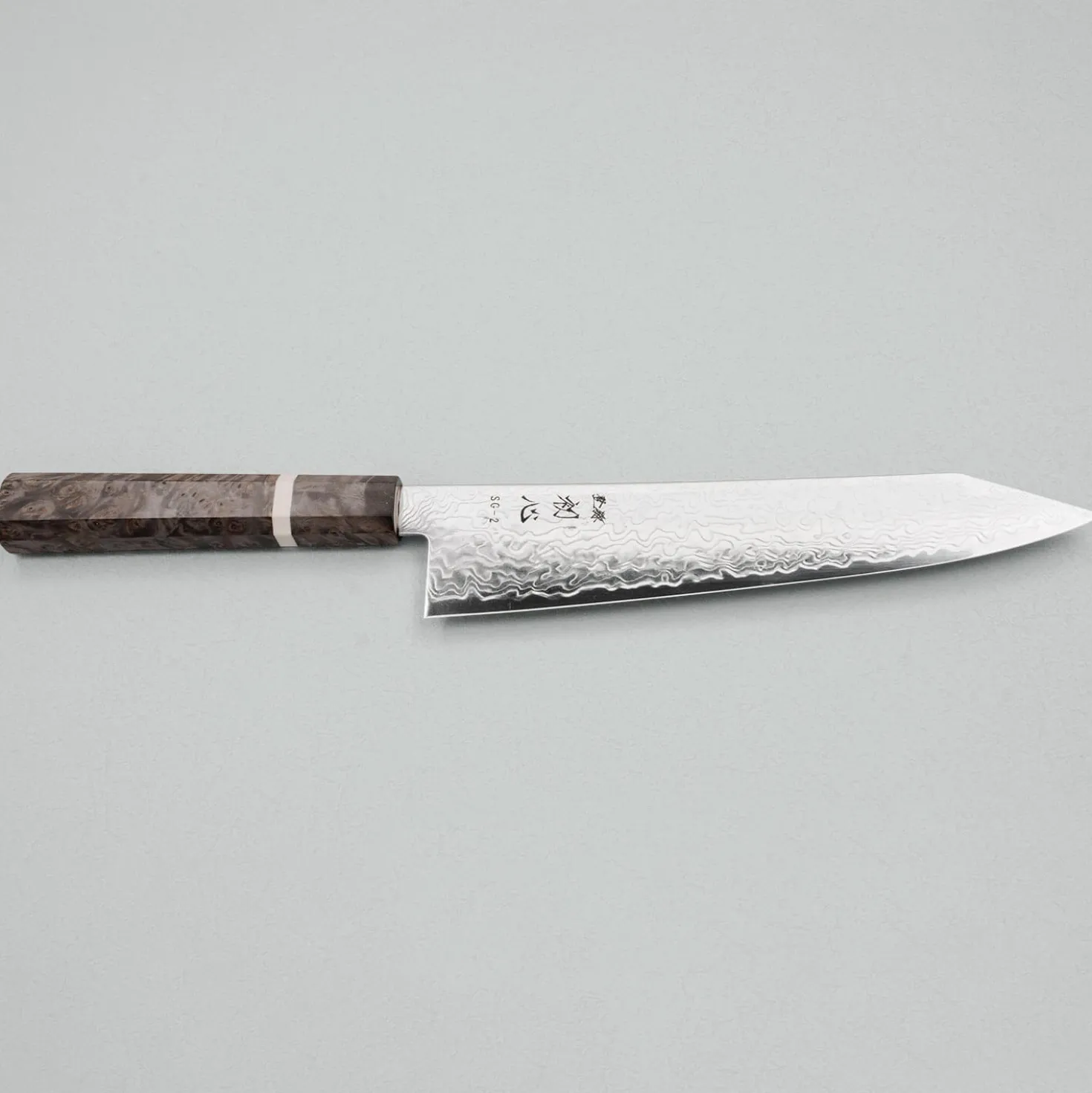 Hatsukokoro Ryuhyo SG2 Damast Birch Kiritsuke Gyuto 21 cm