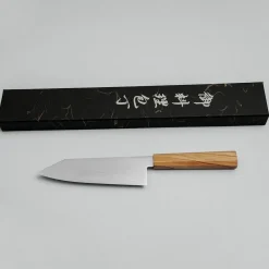 Hatsukokoro Ryuhyo SG2 Damast Olive Bunka 18 cm