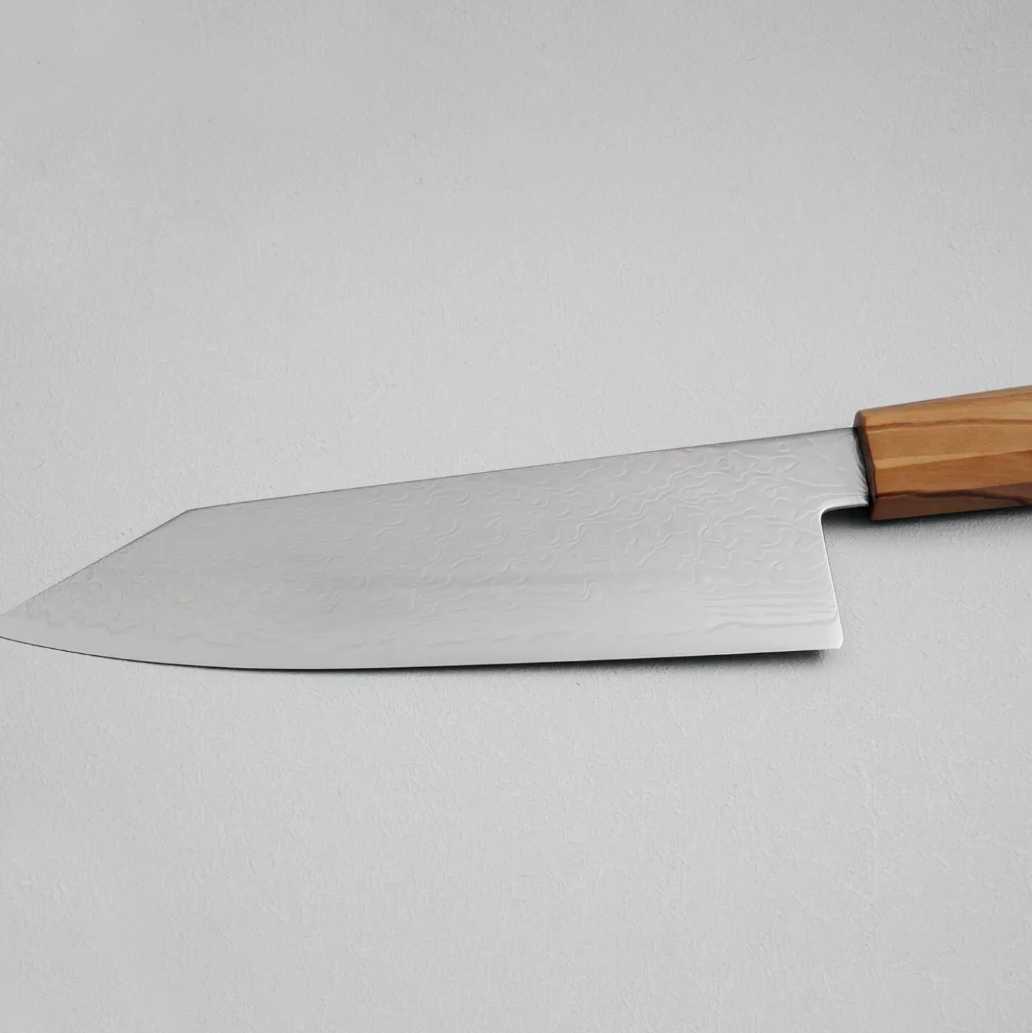 Hatsukokoro Ryuhyo SG2 Damast Olive Bunka 18 cm