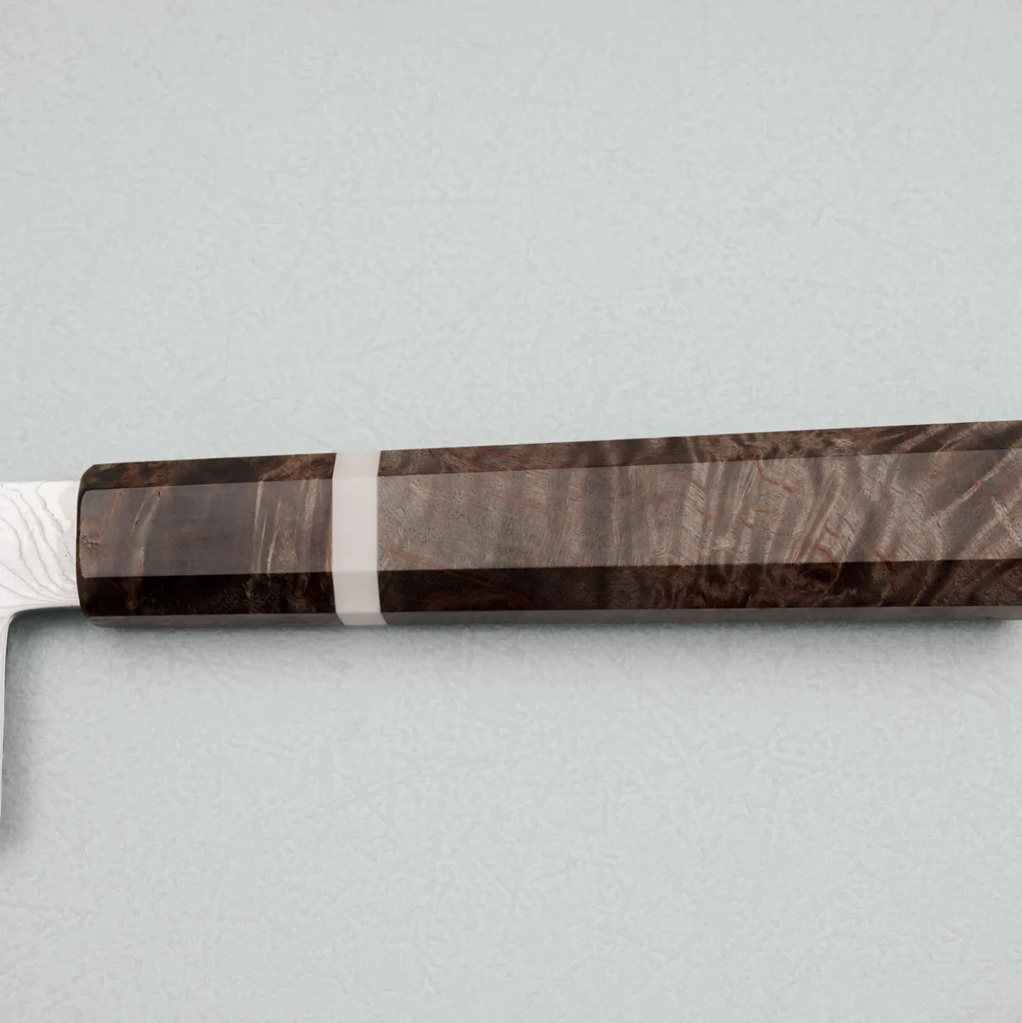 Hatsukokoro Ryuhyo SG2 Damast Birch Santoku 18 cm