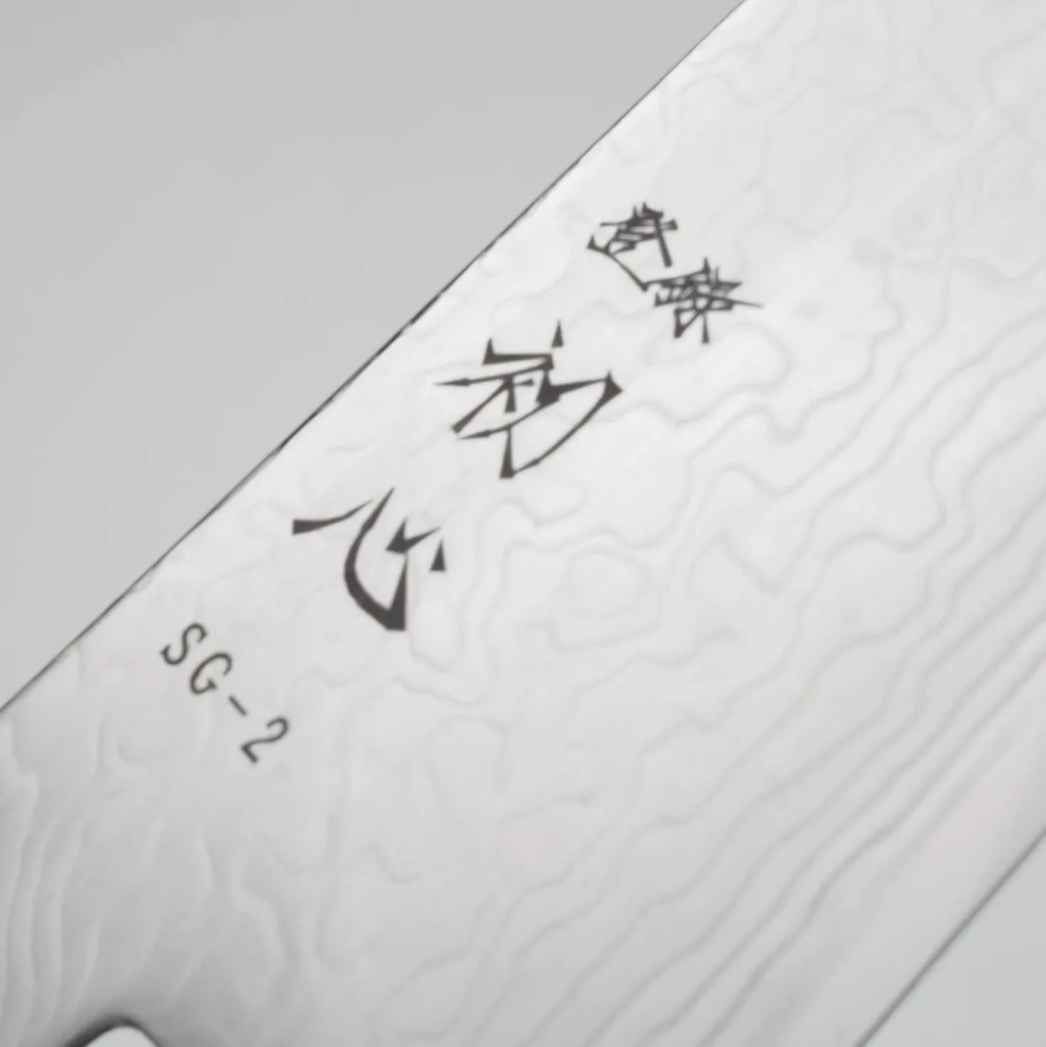 Hatsukokoro Ryuhyo SG2 Damast Birch Santoku 18 cm