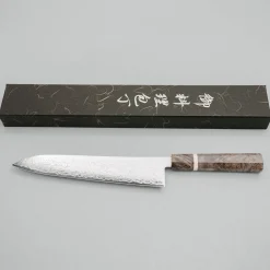 Hatsukokoro Ryuhyo SG2 Damast Birch Gyuto 24 cm