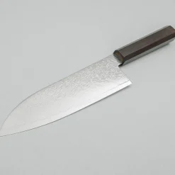 Hatsukokoro Ryuhyo SG2 Damast Ebony Santoku 18 cm