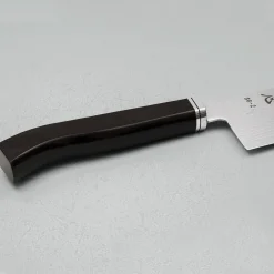 Hatsukokoro Ryuhyo SG2 Damast Curved Ebony Santoku 18 cm