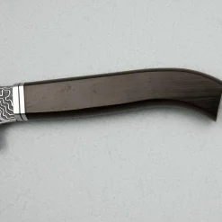 Hatsukokoro Ryuhyo SG2 Damast Kurozome Curved Ebony Petty 15 cm