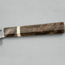 Hatsukokoro Ryuhyo SG2 Damast Kurozome Birch Petty 15 cm