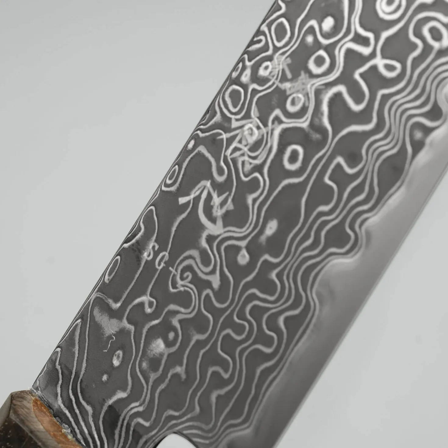 Hatsukokoro Ryuhyo SG2 Damast Kurozome Birch Petty 15 cm