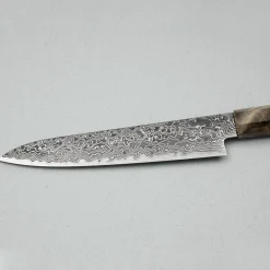 Hatsukokoro Ryuhyo SG2 Damast Kurozome Birch Petty 15 cm