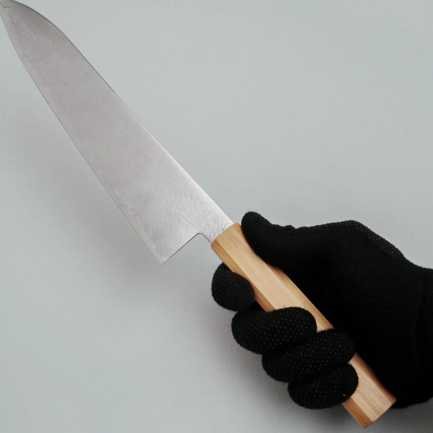 Hatsukokoro Ryuhyo SG2 Damast Olive Gyuto 21 cm