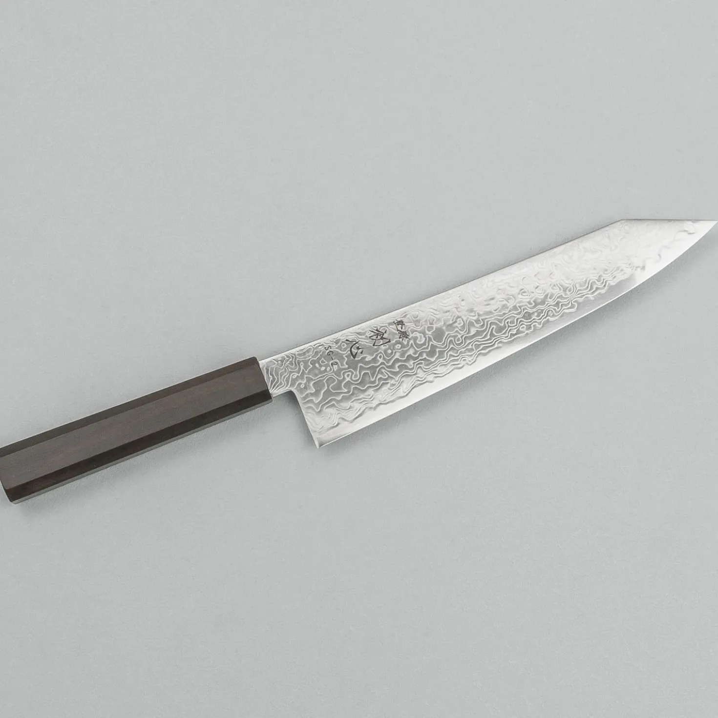 Hatsukokoro Ryuhyo SG2 Damast Ebony Kiritsuke Gyuto 21 cm