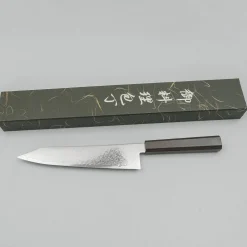 Hatsukokoro Ryuhyo SG2 Damast Ebony Kiritsuke Gyuto 21 cm