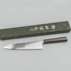 Hatsukokoro Ryuhyo SG2 Damast Ebony Kiritsuke Gyuto 24 cm