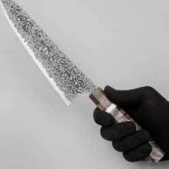 Hatsukokoro Ryuhyo SG2 Damast Kurozome Birch Gyuto 24 cm