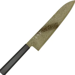 Hatsukokoro Ryuhyo SG2 Damast Ebony Gold Coating Gyuto 21 cm