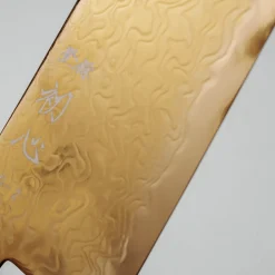 Hatsukokoro Ryuhyo SG2 Damast Ebony Gold Coating Gyuto 21 cm