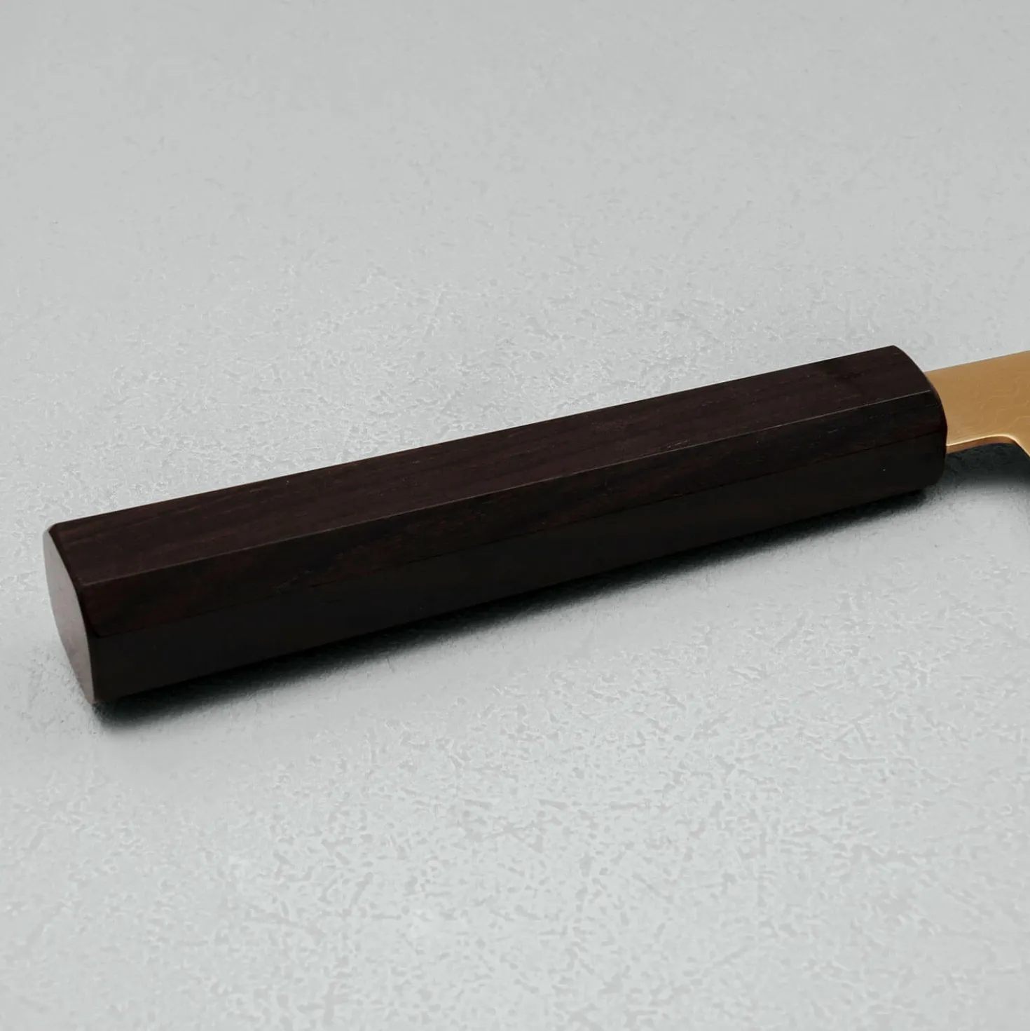 Hatsukokoro Ryuhyo SG2 Damast Ebony Gold Coating Gyuto 21 cm