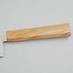 Hatsukokoro Ryuhyo SG2 Damast Olive Santoku 18 cm