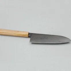 Hatsukokoro Ryuhyo SG2 Damast Olive Black Coating Santoku 18 cm