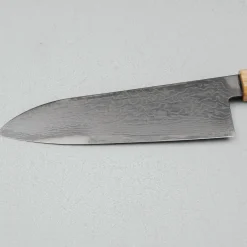 Hatsukokoro Ryuhyo SG2 Damast Olive Black Coating Santoku 18 cm