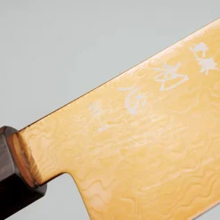 Hatsukokoro Ryuhyo SG2 Damast Ebony Brown Coating Gyuto 21 cm