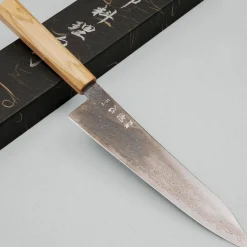 Hatsukokoro Ryuhyo SG2 Damast Olive Black Coating Gyuto 21 cm