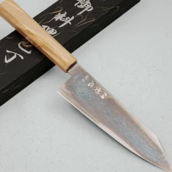 Hatsukokoro Ryuhyo SG2 Damast Olive Black Coating Bunka 18 cm