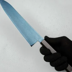 Hatsukokoro Ryuhyo SG2 Damast Ebony Blue Coating Gyuto 21 cm