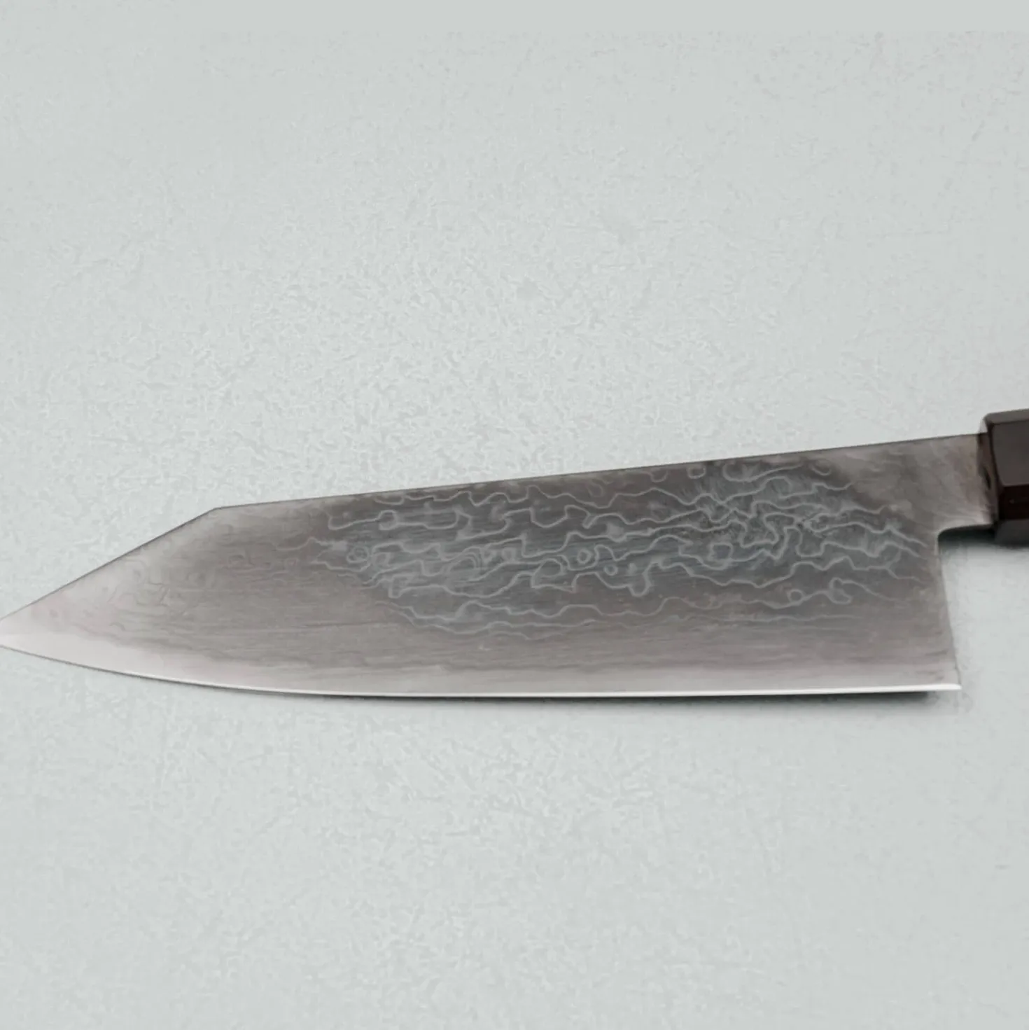 Hatsukokoro Ryuhyo SG2 Damast Ebony Black Coating Bunka 18 cm