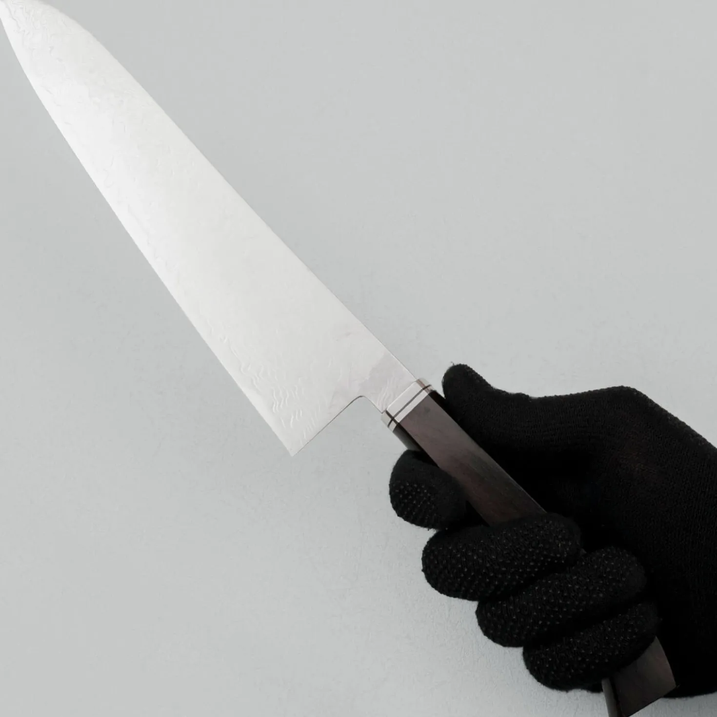 Hatsukokoro Ryuhyo SG2 Damast Curved Ebony Gyuto 24 cm