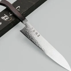 Hatsukokoro Ryuhyo SG2 Damast Curved Ebony Gyuto 21 cm