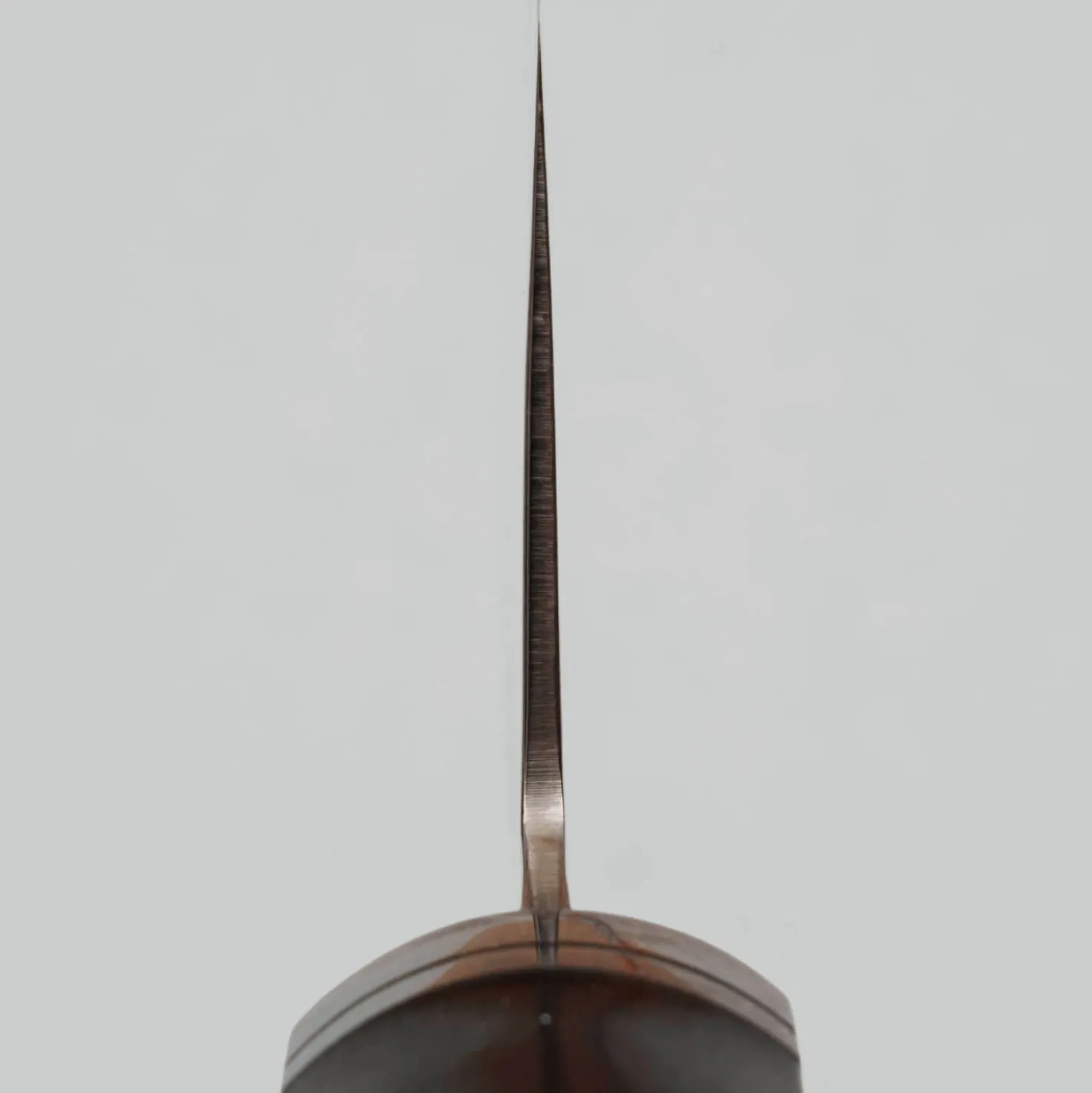 Hatsukokoro Ryuhyo SG2 Damast Curved Ebony Bunka 18 cm