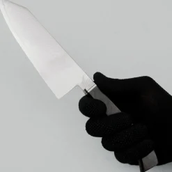 Hatsukokoro Ryuhyo SG2 Damast Curved Ebony Bunka 18 cm