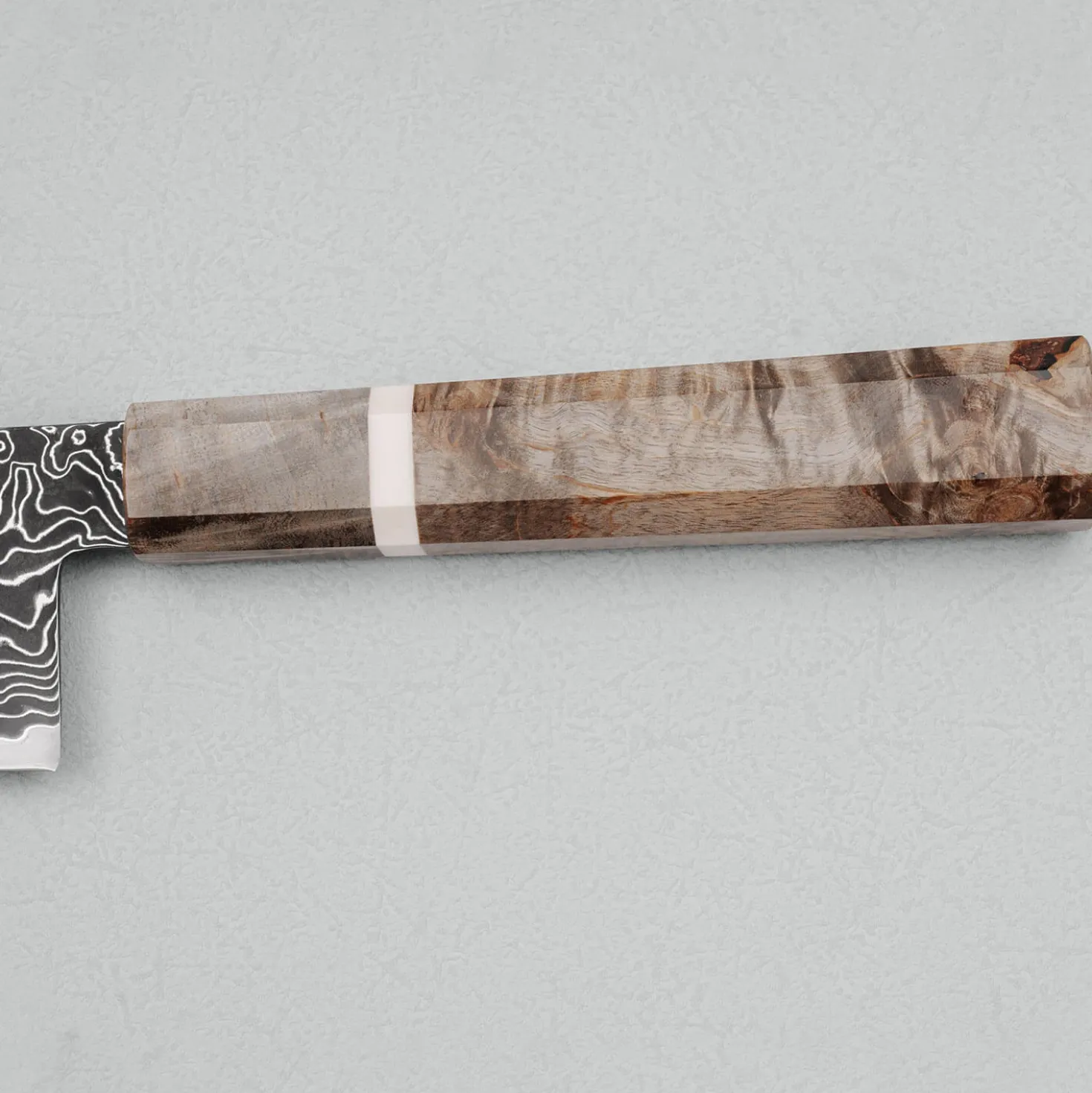 Hatsukokoro Ryuhyo SG2 Kurozome Damast Birch Gyuto 21 cm