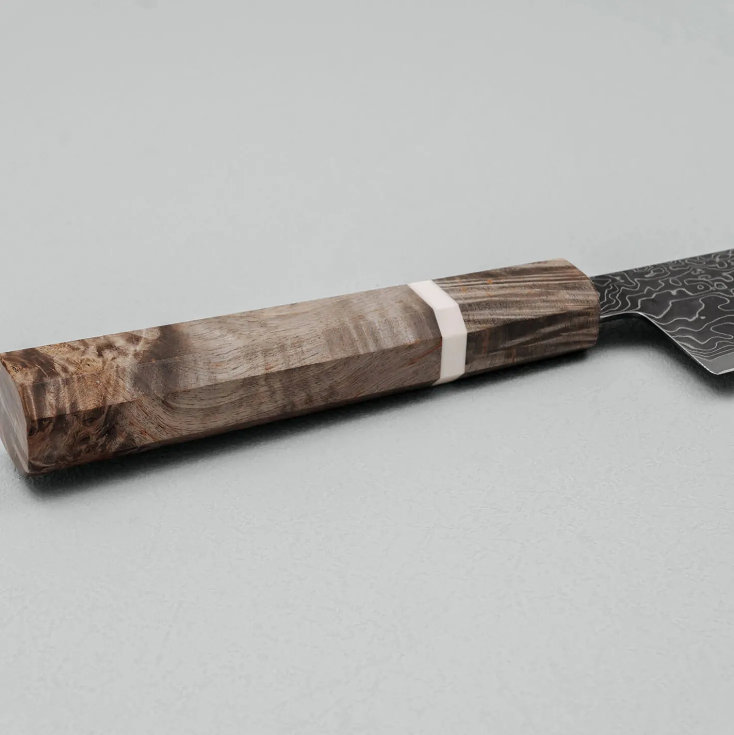 Hatsukokoro Ryuhyo SG2 Kurozome Damast Birch Gyuto 21 cm