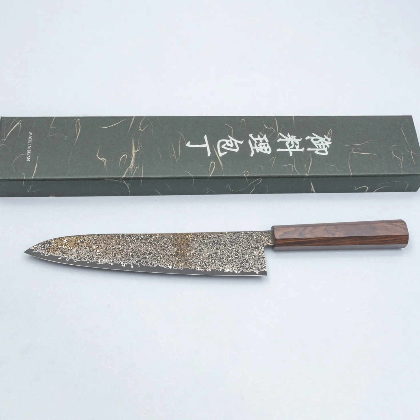 Hatsukokoro Saihyo SG2 Nickel Damast Gyuto 24 cm