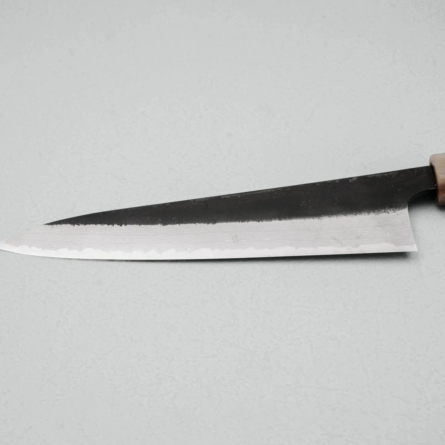Hatsukokoro Shinkiro Aogami Super Ebony Horn Petty 15 cm